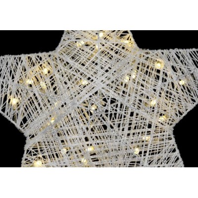 Vianočná dekorácia - vianočná hviezda - 35 cm, 30 LED diód