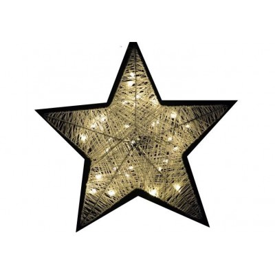 Vianočná dekorácia - vianočná hviezda - 35 cm, 30 LED diód