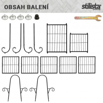 STILISTA stojan na rastliny, 102 x 76 x 24 cm, oceľ STILISTA stojan na rastliny, 102 x 76 x 24 cm, oceľ