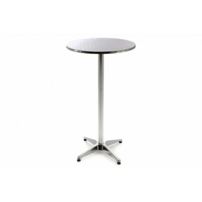 Barový stôl 110 cm okrúhly - strieborný Barový stôl 110 cm okrúhly - strieborný
