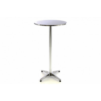 Barový stôl 115 cm okrúhly - strieborný Barový stôl 115 cm okrúhly - strieborný