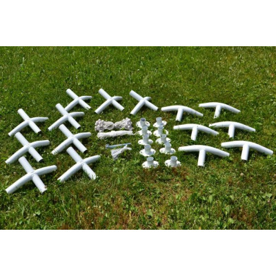 Záhradný párty stan - biely, 4 x 8 m