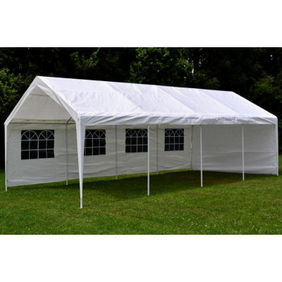 Záhradný párty stan - biely, 4 x 8 m
