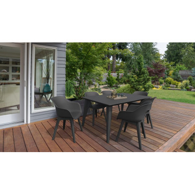 Stôl Lima, 74 cm, grafit