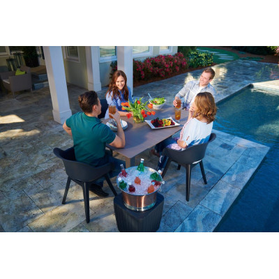 Stôl Lima, 74 cm, grafit