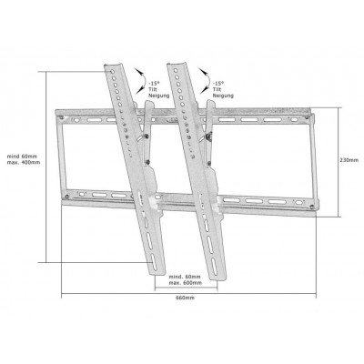 Nástenný držiak na ploché TV – sklopný