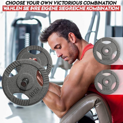 Physionics liatinový kotúč, 10 kg, 31 mm