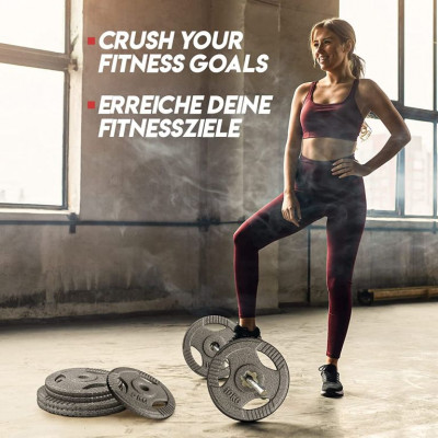 Physionics liatinový kotúč, 10 kg, 31 mm