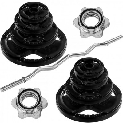 MOVIT® 120cm, posilňovacia sada 26 kg, hviezdicový uzáver