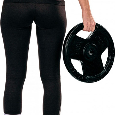 MOVIT závažia na činky 2 x 10 kg, gumový úchyt, liatina