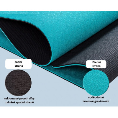 MOVIT Jóga podložka na cvičenie, 190 x 60 cm, oranžová