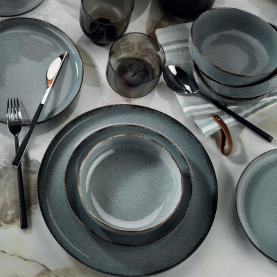 24 dielny porcelánový set, modrý 24 dielny porcelánový set, modrý