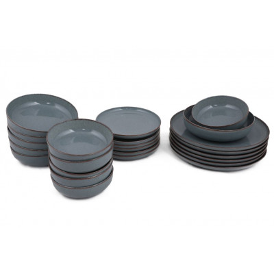 24 dielny porcelánový set, modrý 24 dielny porcelánový set, modrý