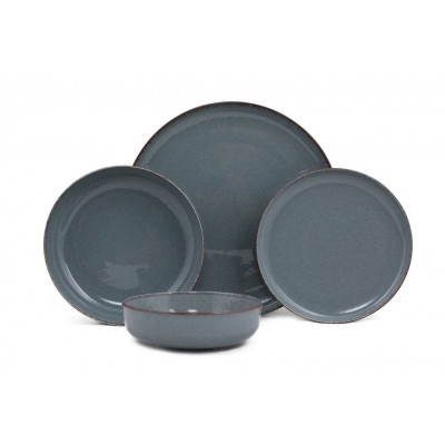 24 dielny porcelánový set, modrý 24 dielny porcelánový set, modrý
