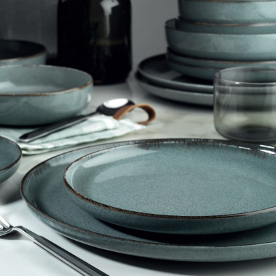 24 dielny porcelánový set, modrý 24 dielny porcelánový set, modrý