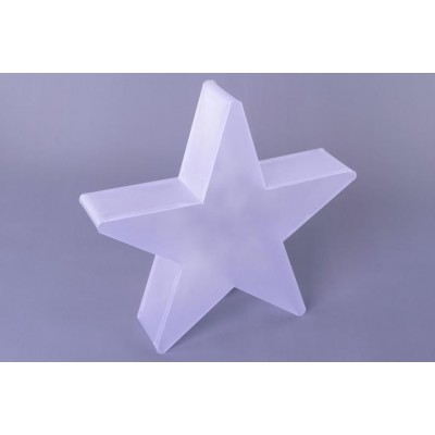 Vianočná hviezda s 3D efektom - 35 cm, 20 LED, teple biela