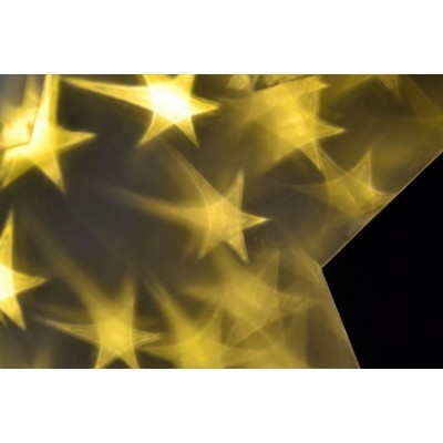 Vianočná hviezda s 3D efektom - 35 cm, 20 LED, teple biela