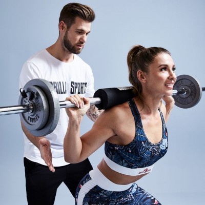 Gorilla Sports Ochrana vzpieračskej tyče, čierna, 40 cm