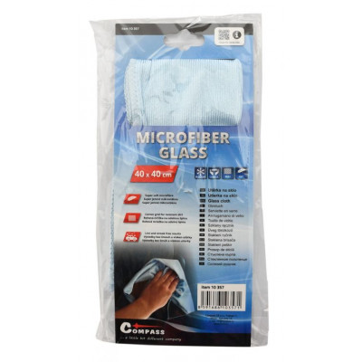 COMPASS Umývacia utierka na sklo MICROFIBER, 40 x 40 cm