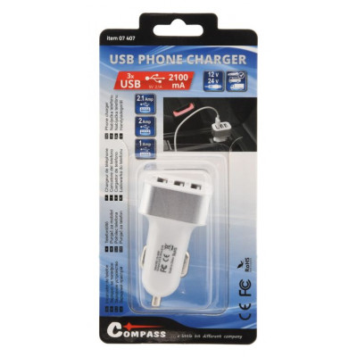 Adaptér na nabíjanie 3 x USB Adaptér na nabíjanie 3 x USB