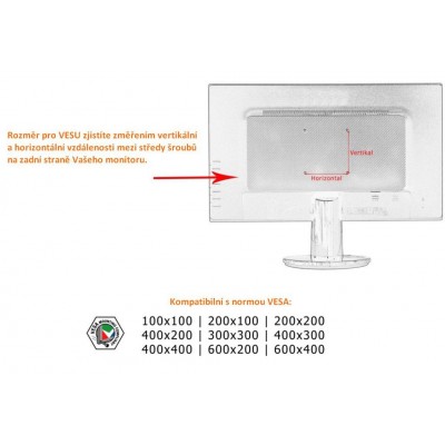 Držiak na TV a LCD monitory do 66 