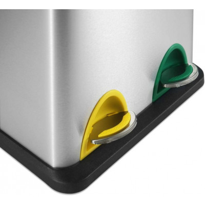 Jago Odpadkový kôš na triedený odpad 16 L, nerezový