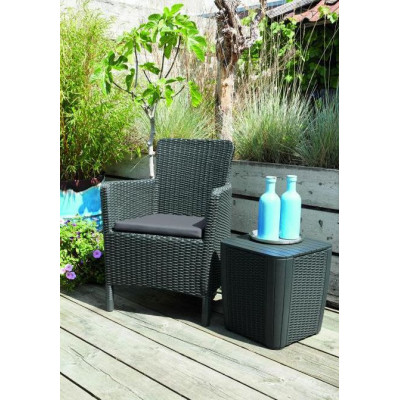 Plastové kreslo TRENTON DINING - antracit