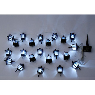 Vonkajšie solárne záhradné LED osvetlenie Garth - lucerničky 24 LED diód