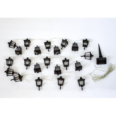 Vonkajšie solárne záhradné LED osvetlenie Garth - lucerničky 24 LED diód