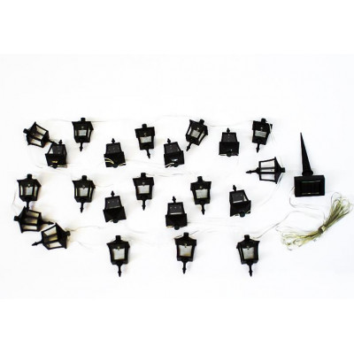 Vonkajšie solárne záhradné LED osvetlenie Garth - lucerničky 24 LED diód