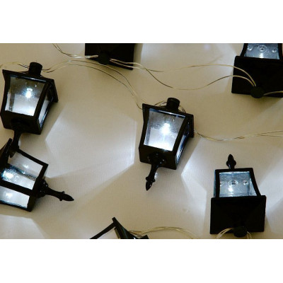 Vonkajšie solárne záhradné LED osvetlenie Garth - lucerničky 24 LED diód