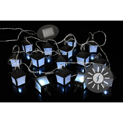 Vonkajšie solárne záhradné LED osvetlenie Garth - lucerničky 24 LED diód