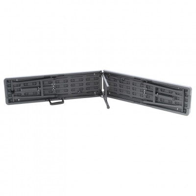 Sada 2 ks sklopných lavíc - antracit, 180 cm