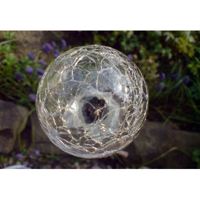 Záhradná sada solárnych LED lámp - 3 sklenené gule s farebnou zmenou