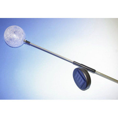 Záhradná sada solárnych LED lámp - 3 sklenené gule s farebnou zmenou