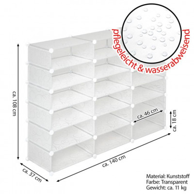 Transparentný botník - zásuvný systém
