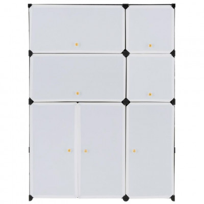 Regál čierno-biely - zásuvný systém