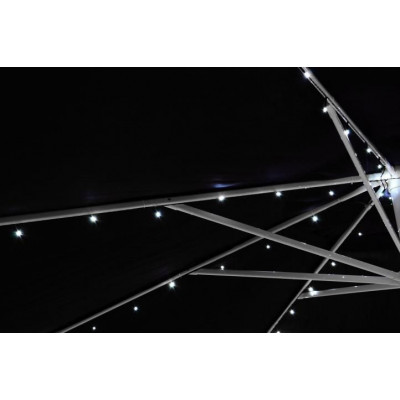 Solárna blikajúca reťaz pre osvetlenie slnečníka - 72 LED