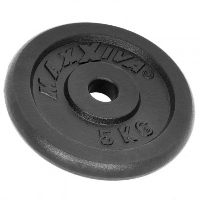 MAXXIVA Sada 2 závaží na činky celkom 10 kg, liatina, čiern