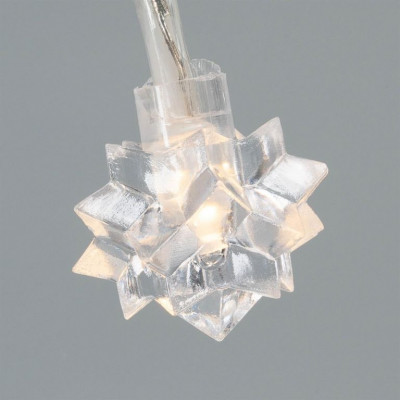 NEXOS Sada osvetlenia - hviezdy, 20 LED, teplá biela, 3 ks