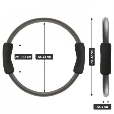 MAXXIVA posilňovací kruh na pilates, Ø 37 cm