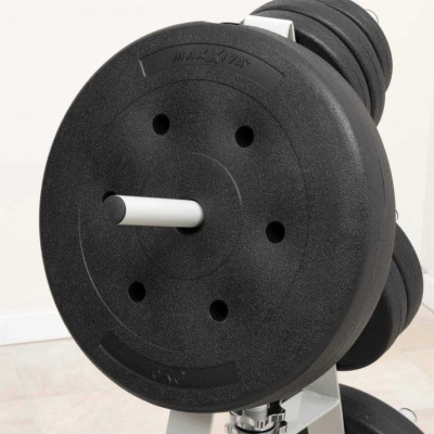 MAXXIVA sada závaží 2 x 15 kg, cement, čierna