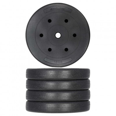 MAXXIVA sada závaží 2 x 15 kg, cement, čierna