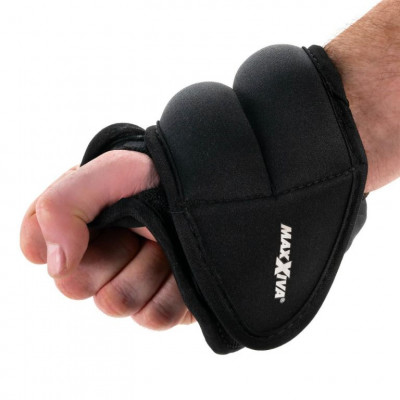 MAXXIVA sada záťažových manžiet na ruky, 2x 1,5  kg, čierna