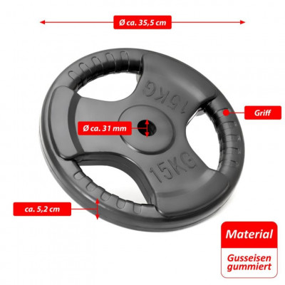 MAXXIVA set závažia, 15 kg, 2 ks