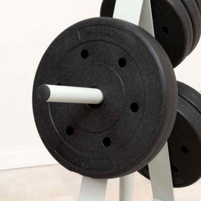 MAXXIVA sada závažia 4 x 5 kg, cement, čierna