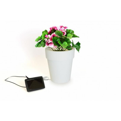 Solárne osvetlenie - kvetináč so zmenou farieb - 3 kusy