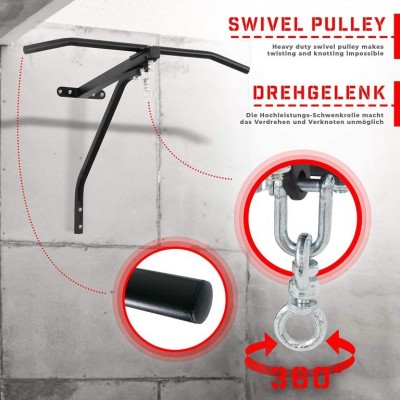 Physionics Nástenný držiak na boxovacie vrece s tyčou 2 v 1