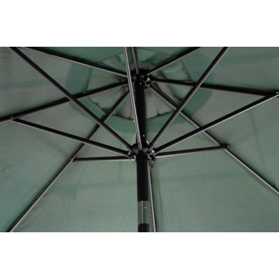 Slnečník ø 290 cm - zelený s kľučkou