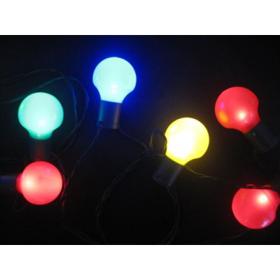 LED osvetlenie Garth s 20-timi žiarovkami – farebné